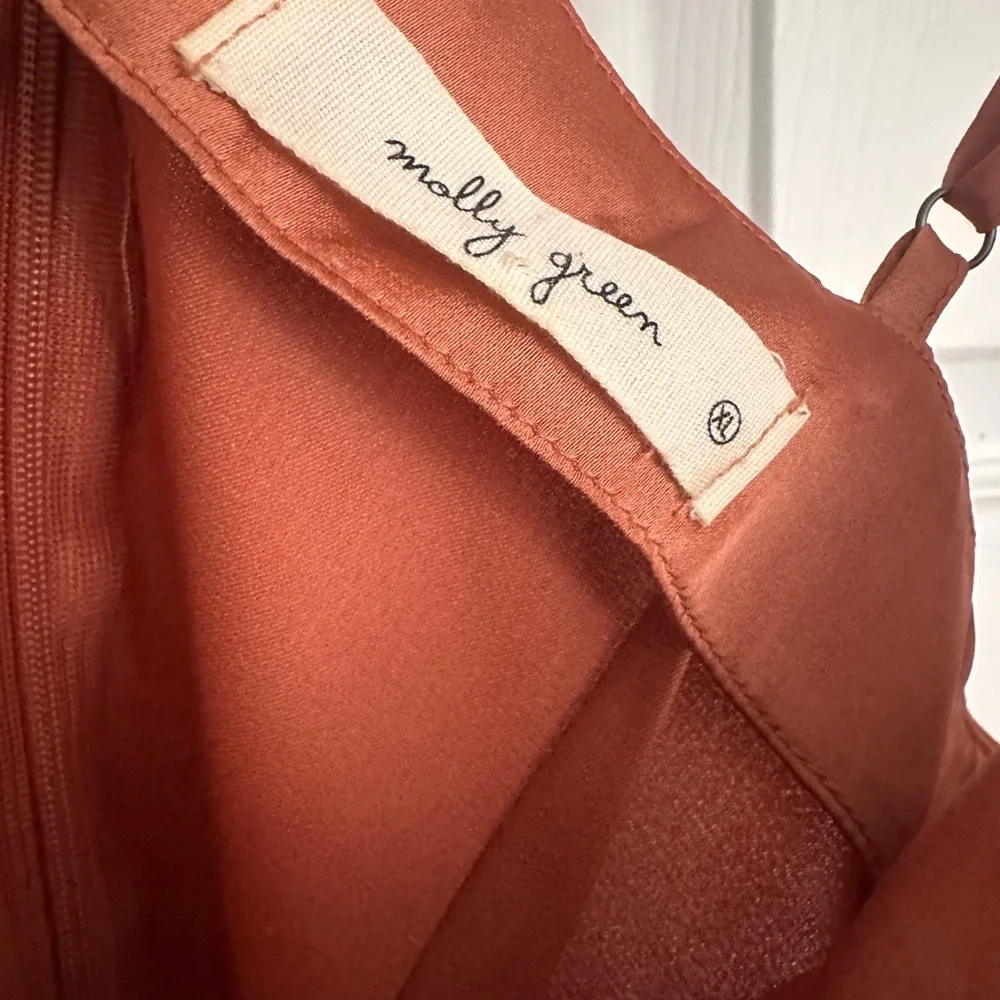 Pink Ruched Asymmetrical Slip Dress - Picture 3 of 4